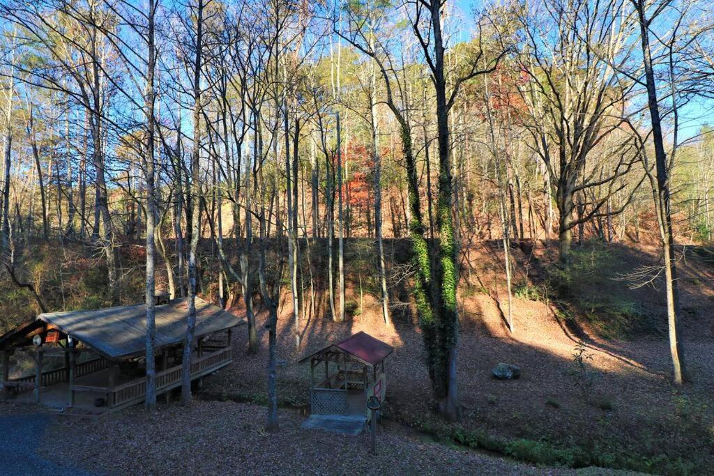Amazing Cabin Fireplace And Stream #11 เฮเลน ภายนอก รูปภาพ