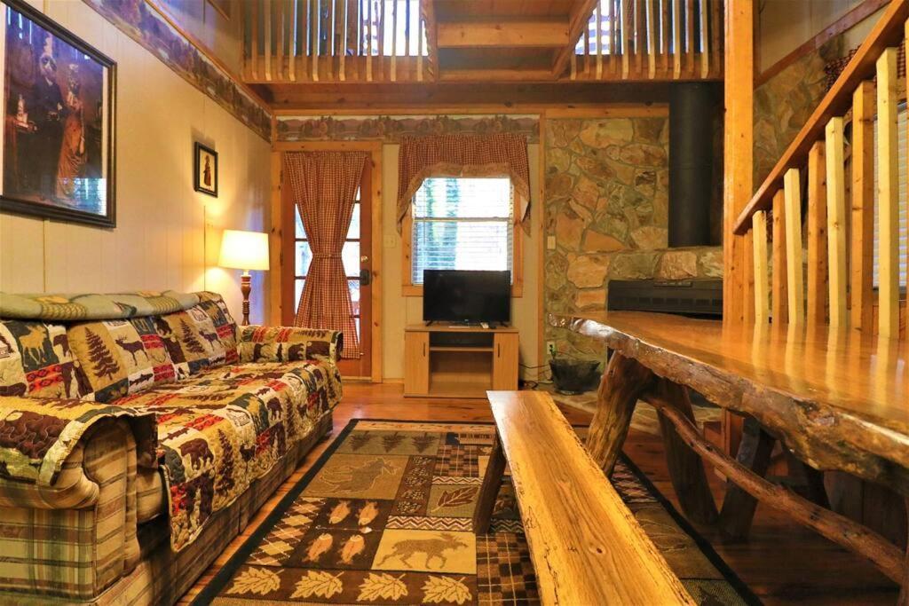 Amazing Cabin Fireplace And Stream #11 เฮเลน ภายนอก รูปภาพ