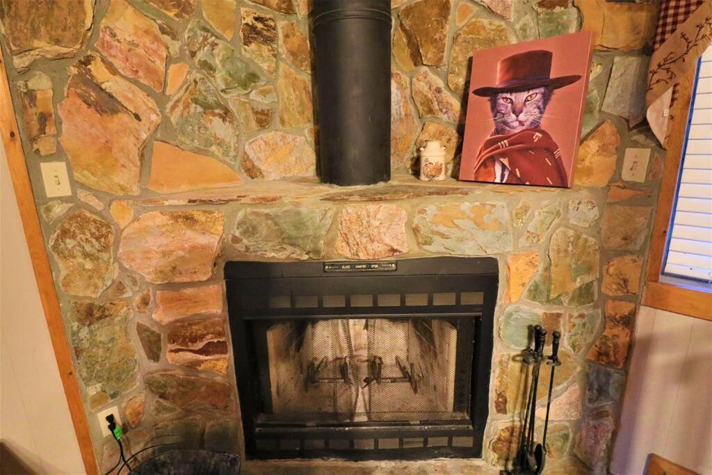 Amazing Cabin Fireplace And Stream #11 เฮเลน ภายนอก รูปภาพ